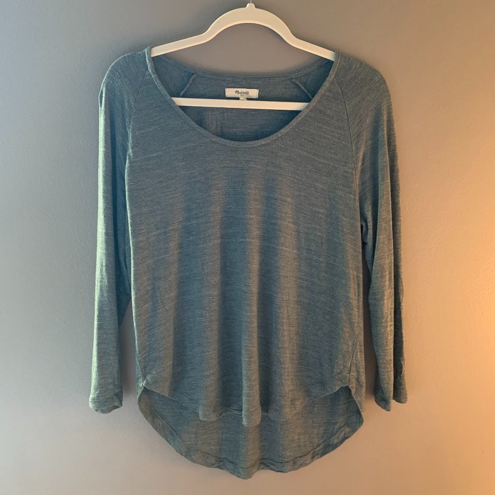 Madewell Women's Anthem Scoop Neck 3/4 Sleeve
